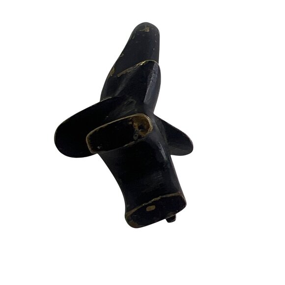 Vintage Bronze Elephant Figurine Decorative Collectible Miniature - Picture 8 of 8